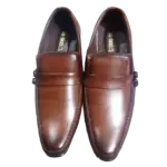 PG Shoes Men’s Brown Formal Loafers – Premium Slip-On Office & Wedding Dress Shoes